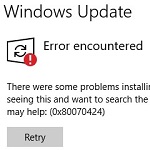 Fix Error 0x80070424 in Windows Update